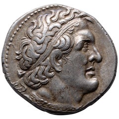 Antike griechische Silber-Tetradrachme von König Ptolemaios I.:: 300 v. Chr