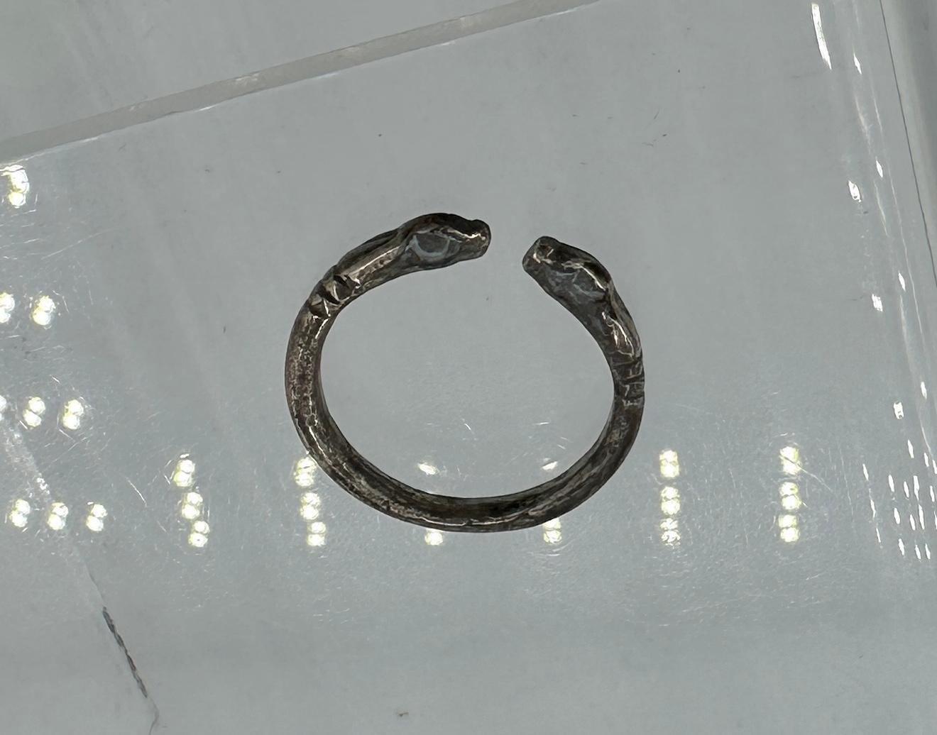 Ancient Greek Snake Ring Silver 4th century BC Wearable Museum Quality For Sale 2