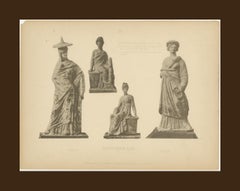 Ancient Greek Statue Studies – Original 1910 Wasmuth Antiquity Plate