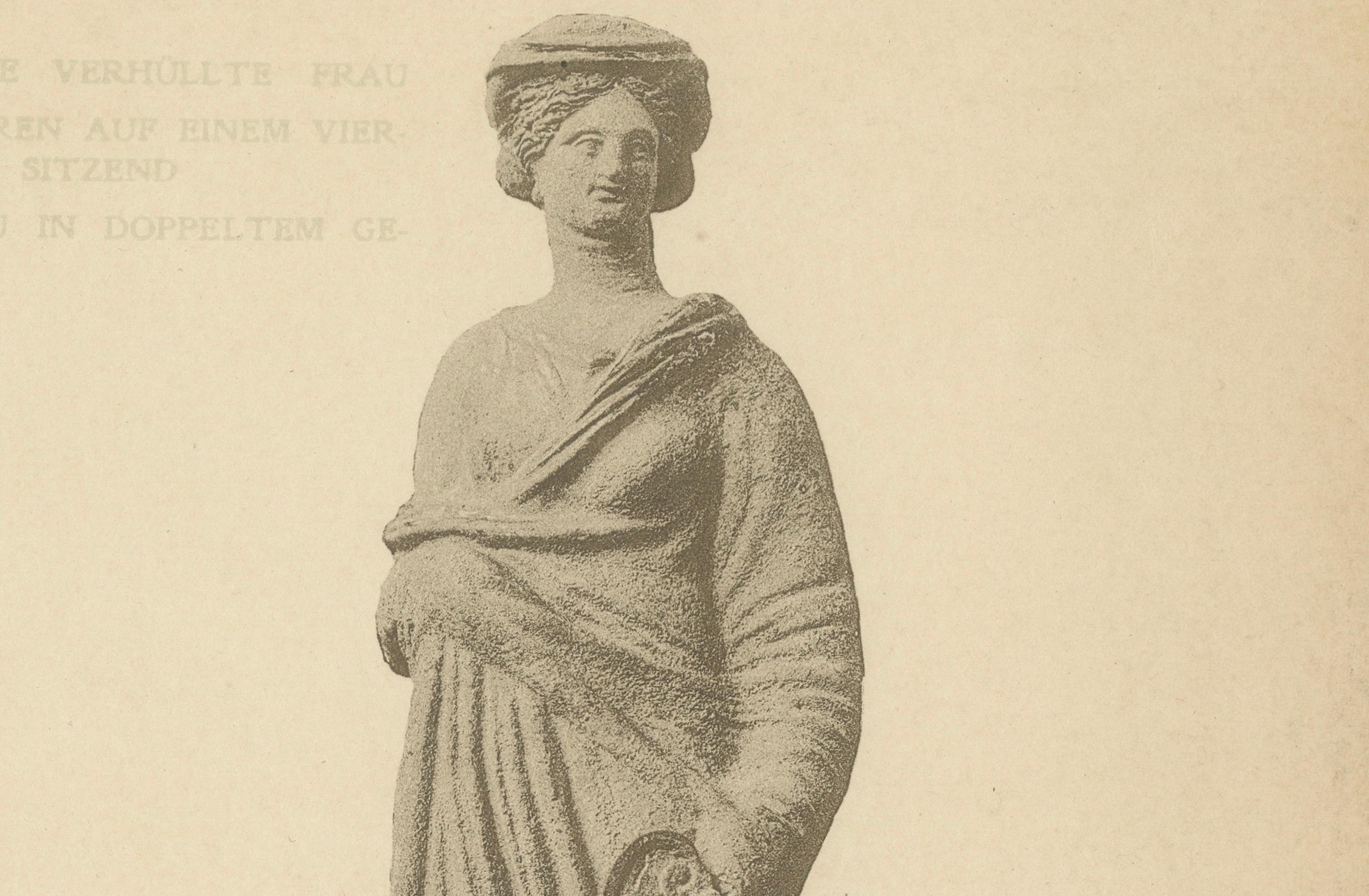 Early 20th Century Ancient Greek Statue Studies – Original 1910 Wasmuth Antiquity Plate For Sale