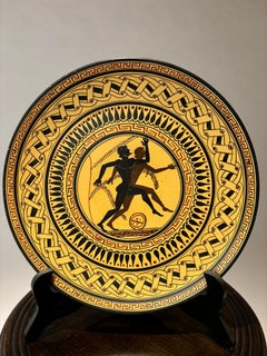 Ancient Greek Style Charger With Olympian Runners