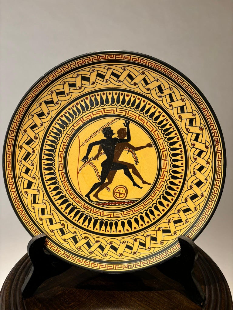 Ancient Greek Style Charger with Olympian Runners Ancient Greek Style Charger with Olympian Runners