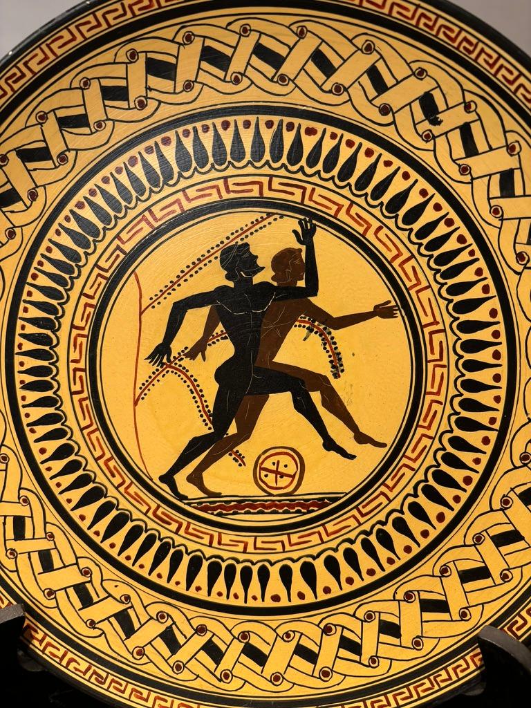 Ancient Greek Style Charger with Olympian Runners Ancient Greek Style Charger with Olympian Runners