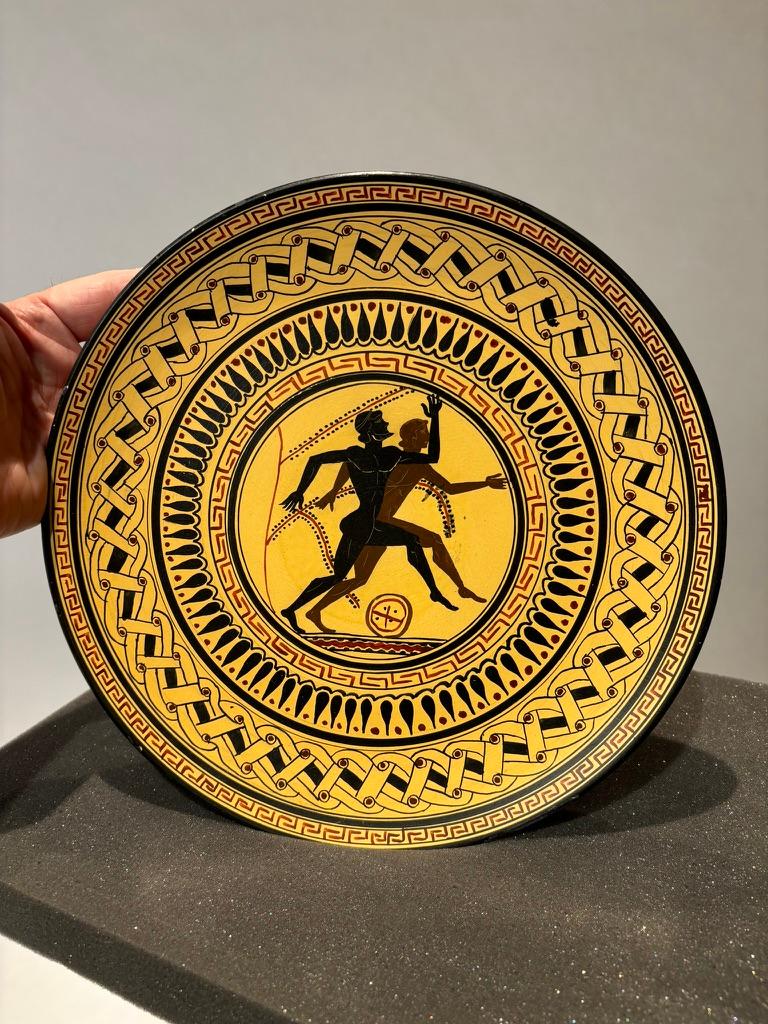 Ancient Greek Style Charger with Olympian Runners Ancient Greek Style Charger with Olympian Runners