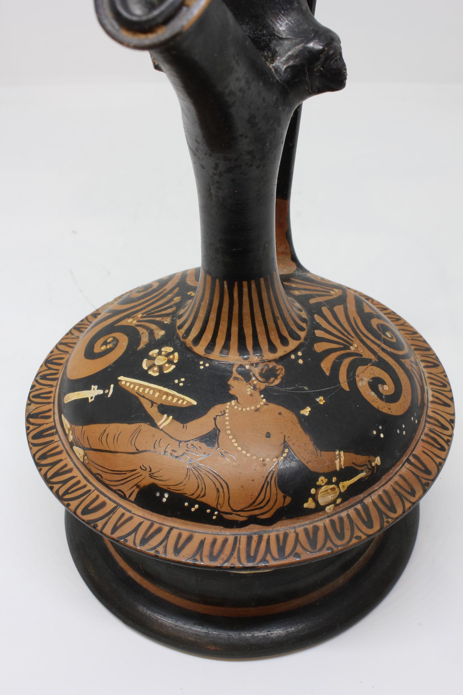 Ancient Greek Terracotta Epichysis For Sale 3