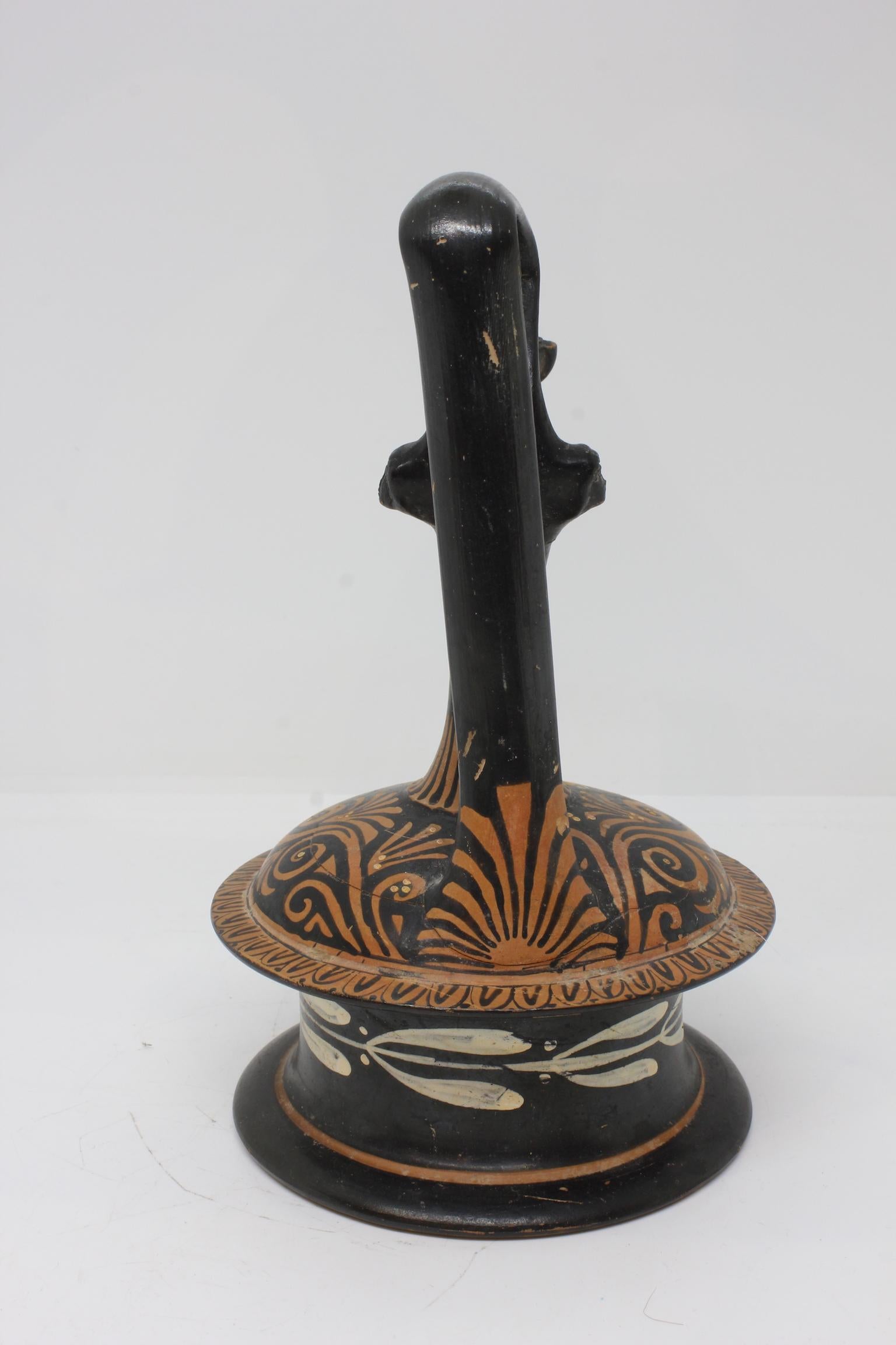 Italian Ancient Greek Terracotta Epichysis For Sale