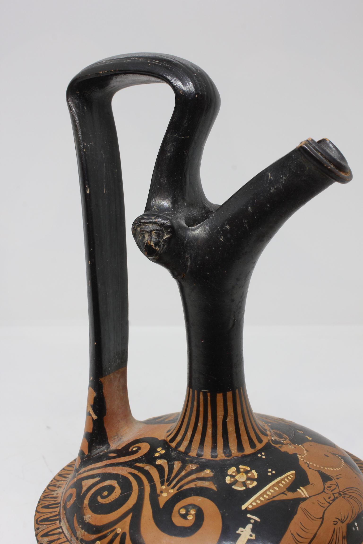 Ancient Greek Terracotta Epichysis For Sale 2