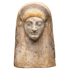 Ancient Greek Terracotta Female Protome