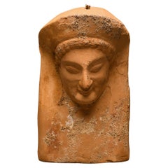 Ancient Greek Terracotta Female Protome