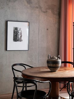 Ancient Greek Wedding Vase with Geometric and Vegetal Motifs