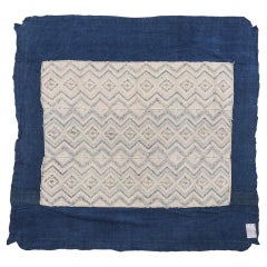 Ancient Guan-Xi Hand-Woven Embroidered Panel, Cotton, China, 1860