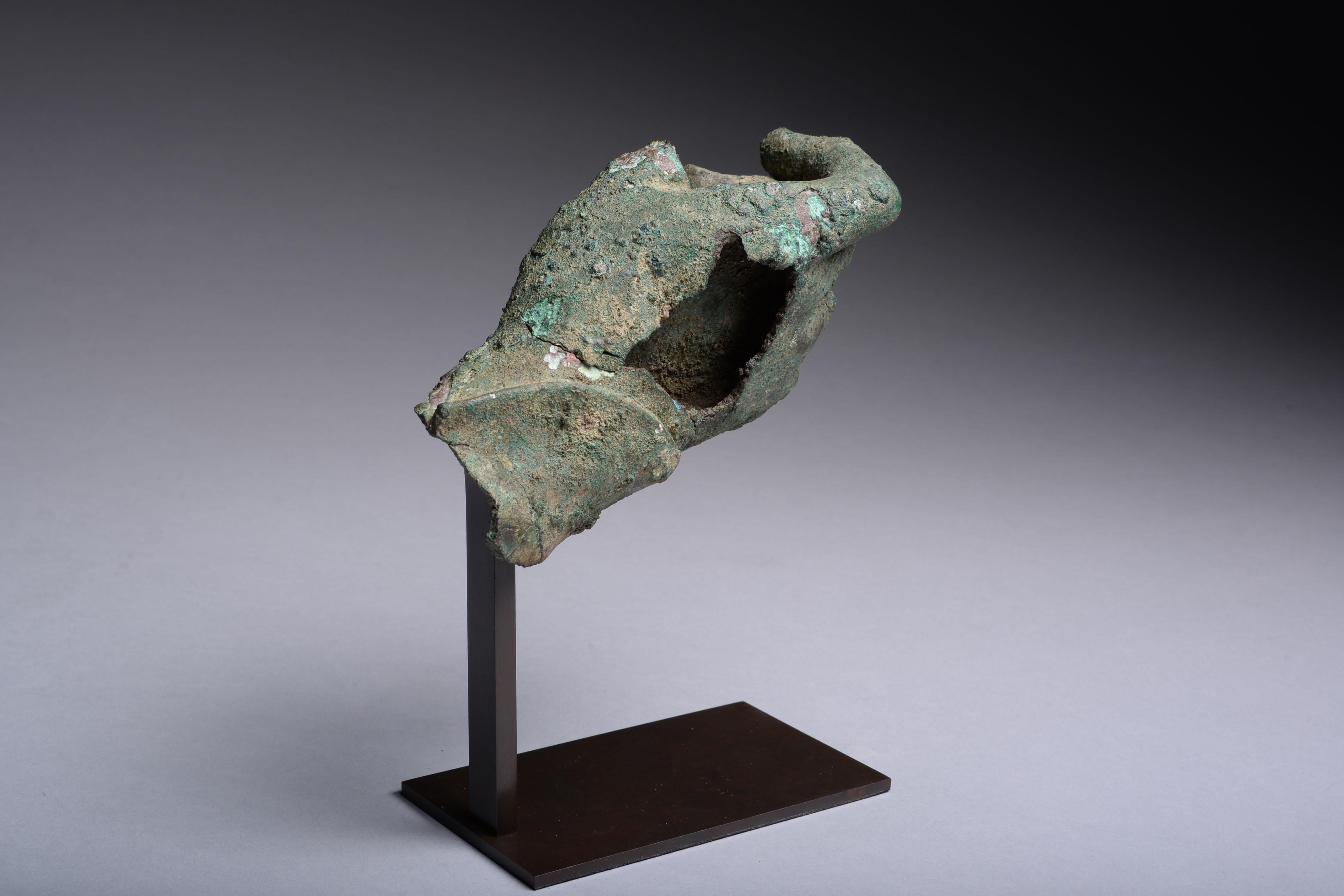 18th Century and Earlier Ancient Hellenistic, Roman Bronze Statue Fragment, 100 BC