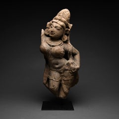 Ancient Indian Sandstone Figure of a Female Deity