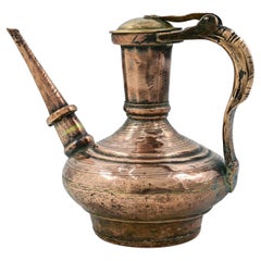 Ancient Islamic Copper Jug, 19th Century
