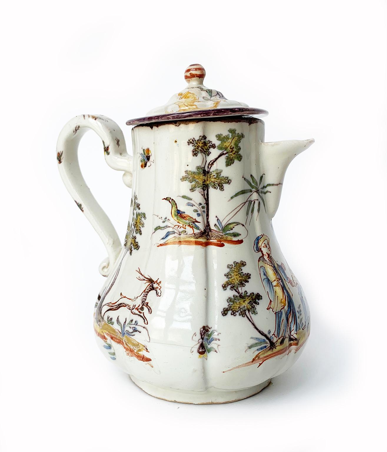 Ancient Italian Coffee Pot, Coppellotti Manufacture, Lodi, Circa 1740 In Good Condition For Sale In Milano, IT