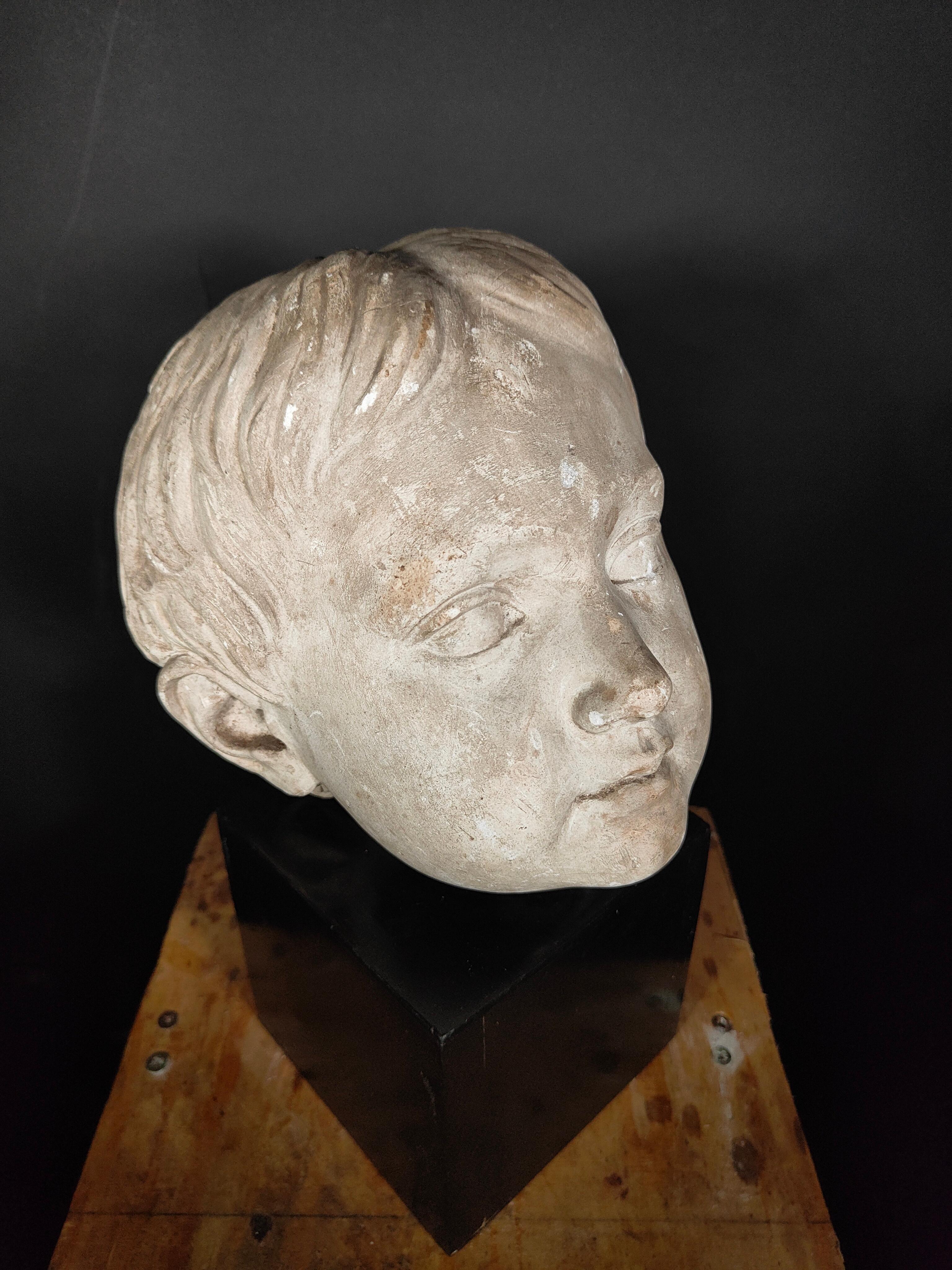 Antiker italienischer Kopf aus Gips aus Gips, 19. Jahrhundert im Angebot 6