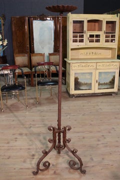 Ancient Italian Iron Torch of the 19th Century