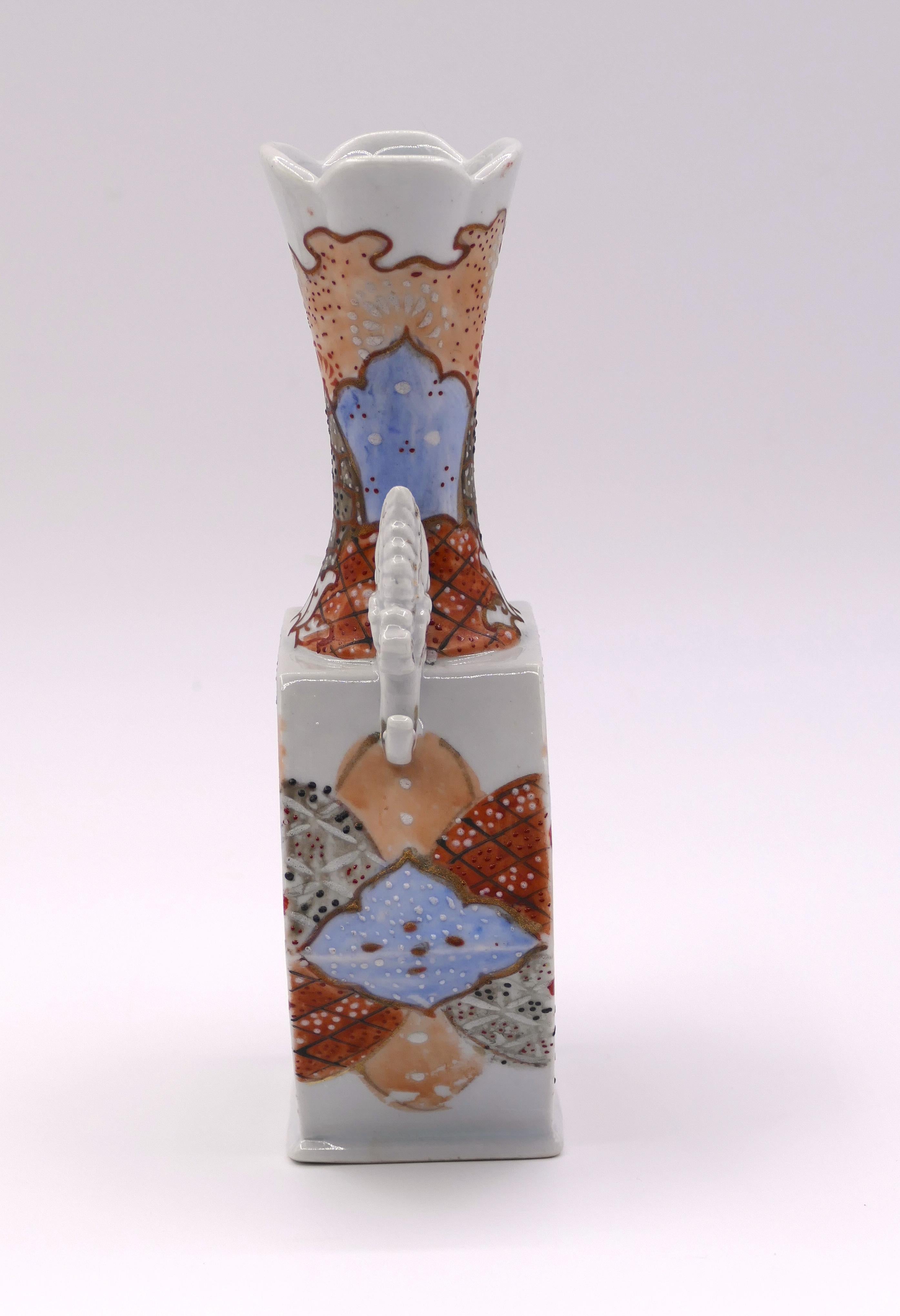 Antike japanische Kutani-Vasen aus dem 19. Jahrhundert im Zustand „Gut“ im Angebot in Roma, IT