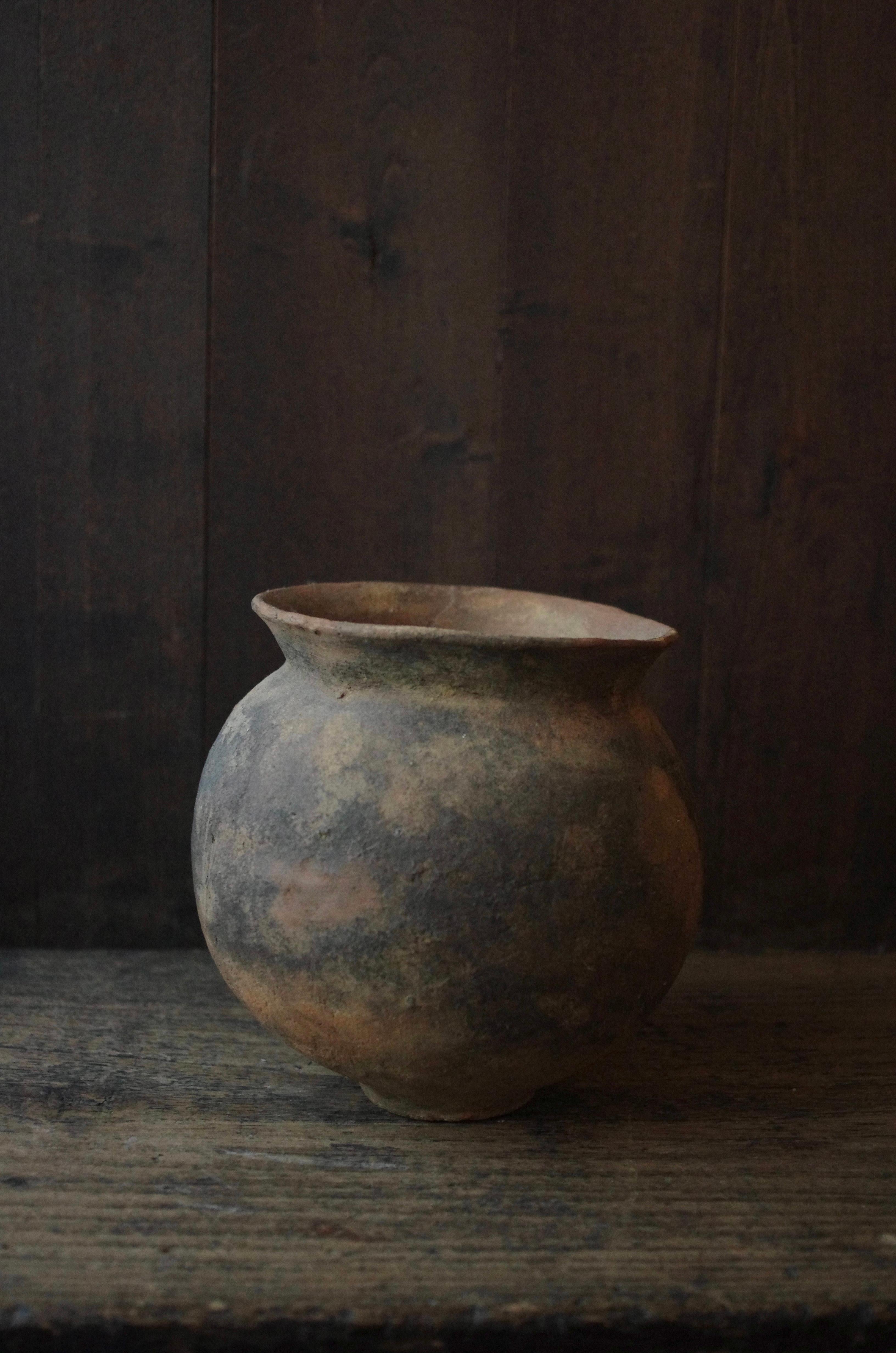 Ancient Japanese Yayoi pottery / Wabi-sabi Antique Earthenware / Vase Jar Object 8