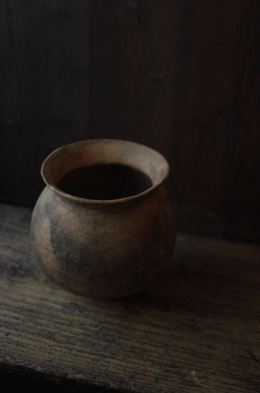 Hand-Crafted Ancient Japanese Yayoi pottery / Wabi-sabi Antique Earthenware / Vase Jar Object