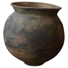 Ancient Japanese Yayoi pottery / Wabi-sabi Antique Earthenware / Vase Jar Object