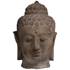 Ancient Javanese Head of Buddha