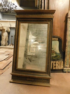 Ancient Lacquered and Gilded Mirror, from the 19th Century, from Florence
