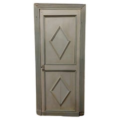 Porta antica laccata con cornice, inizio '800, dall'Italia