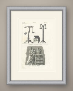 Ancient Lampstands, a Perfume Casket and a Funeral Pyre Relief, 1842
