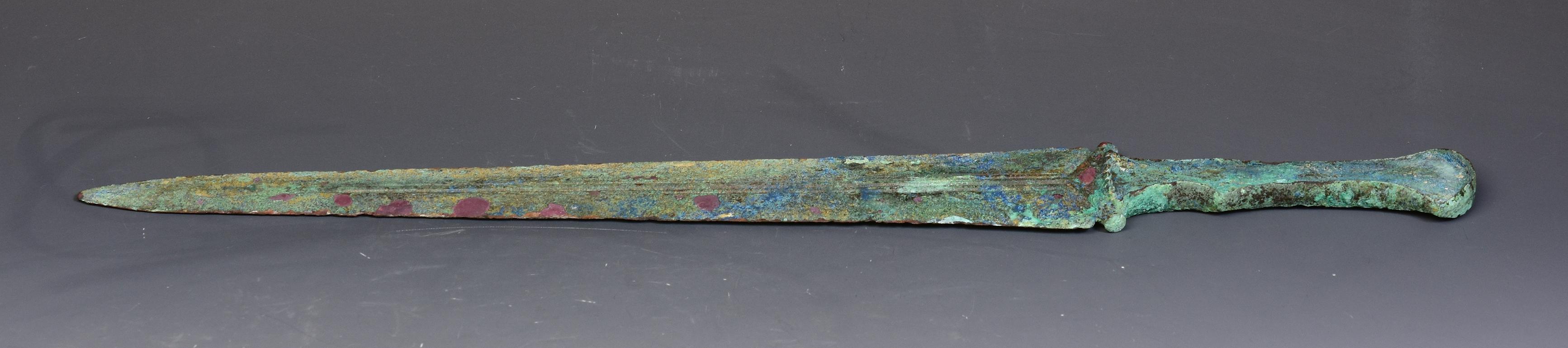 Ancient Luristan Bronze Short Sword / Knife / Early Iron Age Weapon 2