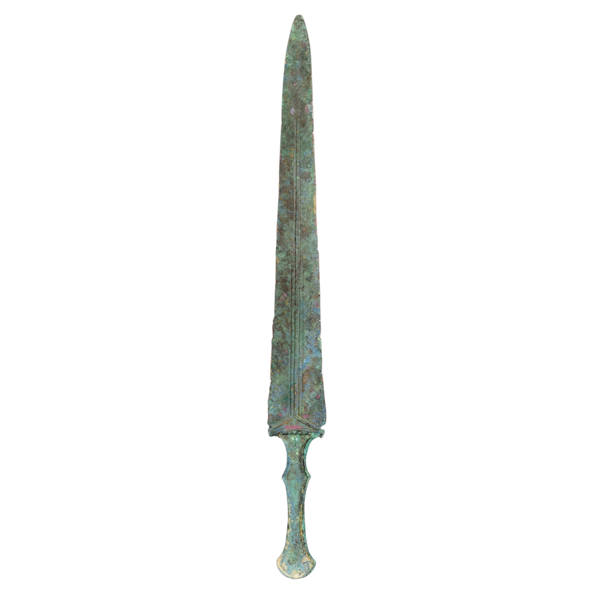 Ancient Luristan Bronze Short Sword / Knife / Early Iron Age Weapon