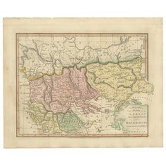 Ancient Macedonia & Thrace Map — Classical Greece, Wilkinson London 1819