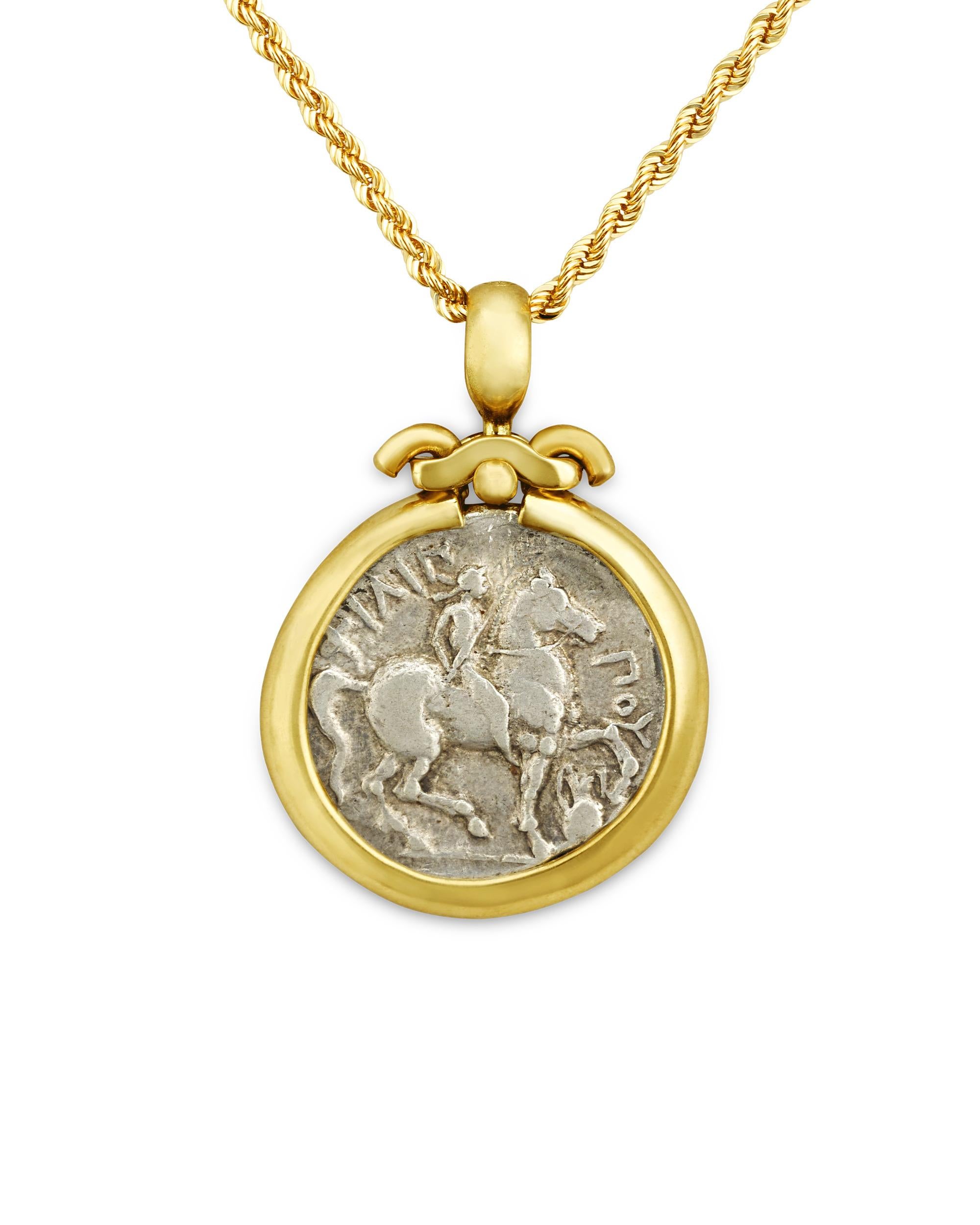 Women's or Men's Ancient Macedonian Coin Necklace