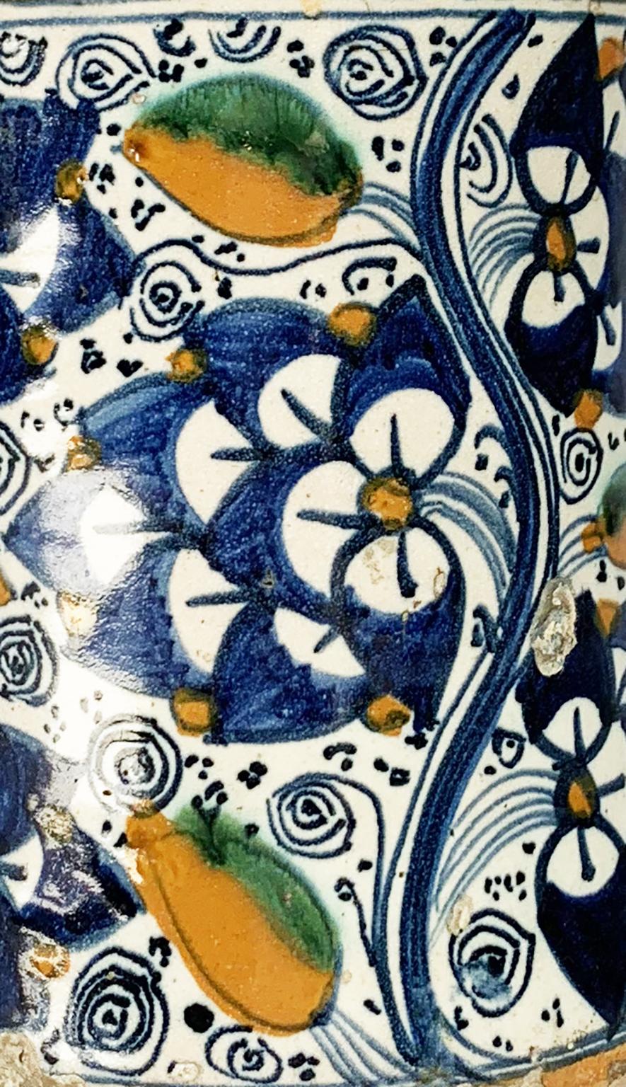 Ancient Maiolia Drag Jar or Albarello, Montelupo, 1490-1510 8