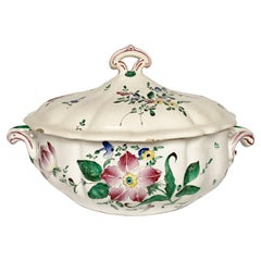 Used Ancient Maiolica Tureen Ferretti Manufacture, Lodi, Circa 1770 - 1780 