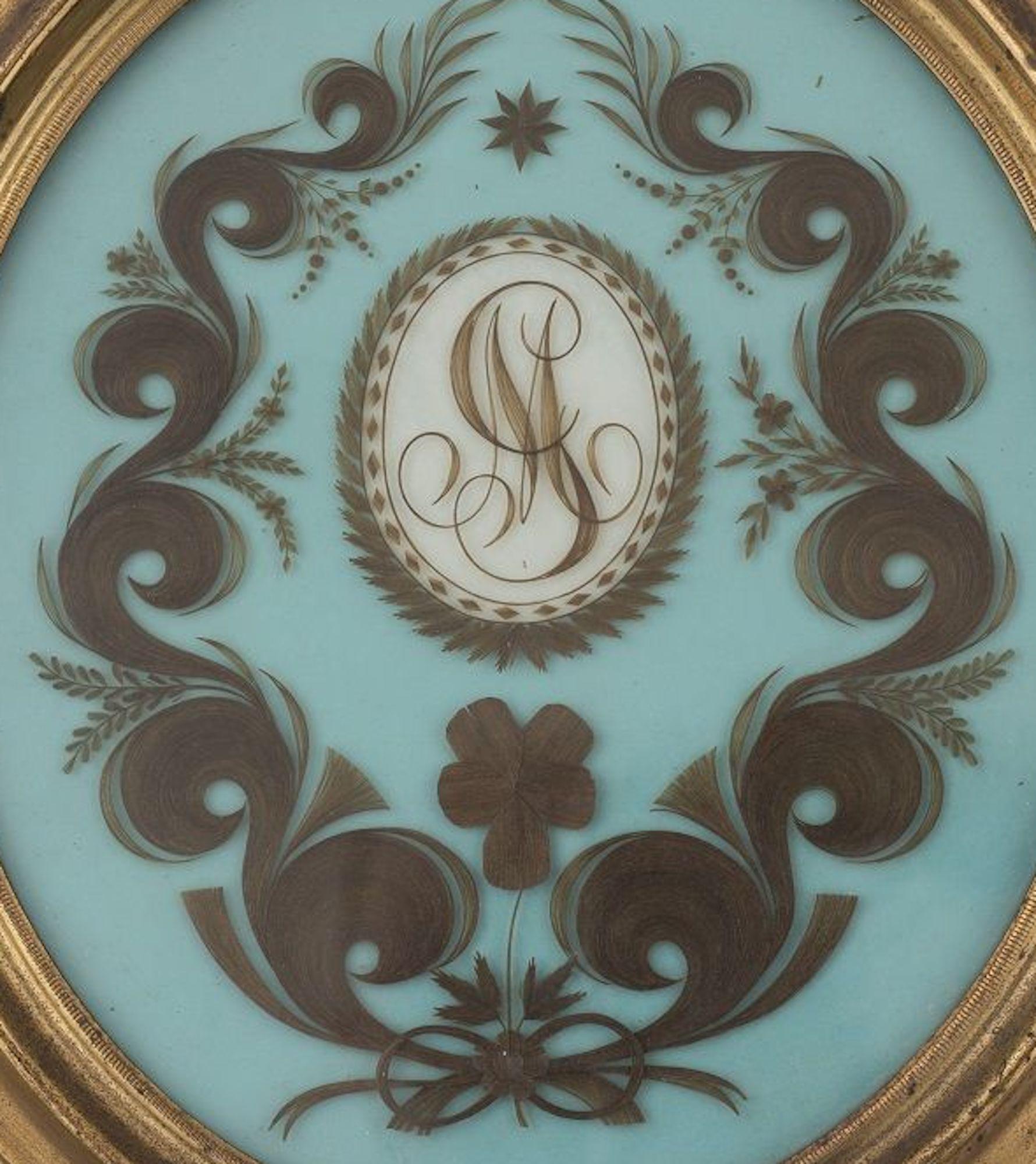 Fine XIX secolo Antico Monogramma Manlio Garibaldi, manifattura italiana, 1874 in vendita