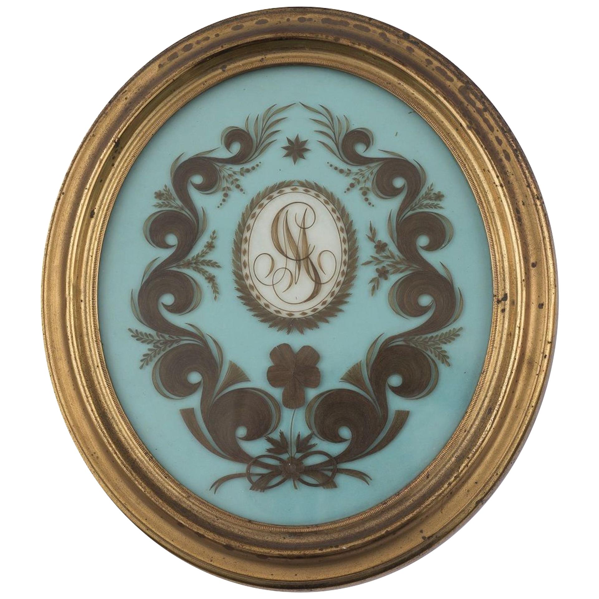 Antikes Manlio Garibaldi-Monogramm, Italienische Manufaktur, 1874 im Angebot