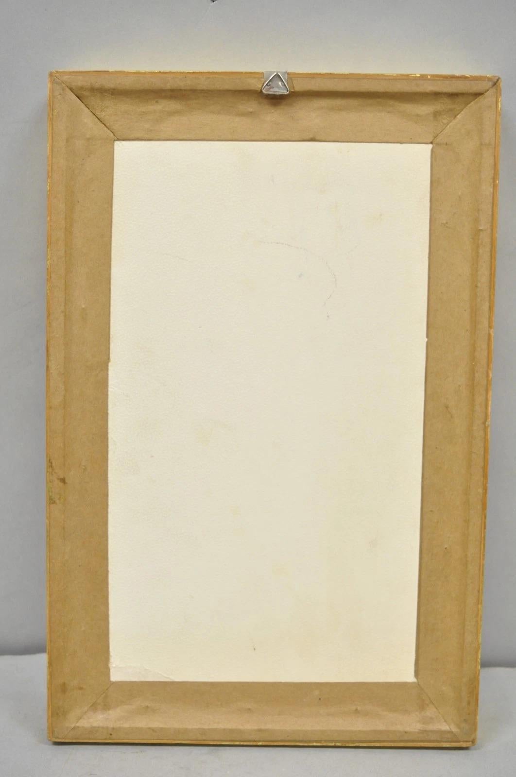 Ancient Maya Mayan Cast Stone Art Plaque Framed Sculpture Reproduction For Sale 5