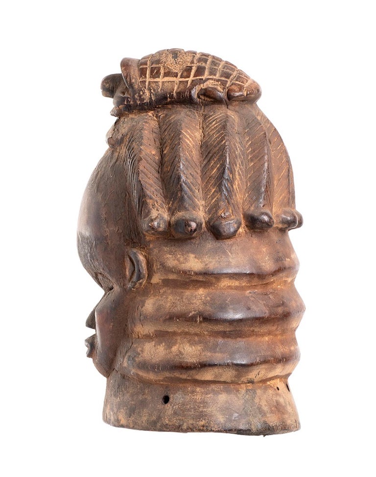 Ancient Mende Wooden Mask, Mende People, Liberia For Sale at 1stdibs