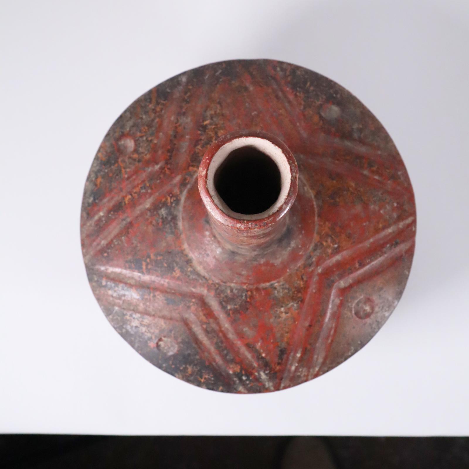 Archaistic Ancient Mexico Earthenware Long Necked Jar circa 1000 BCE with Provenance