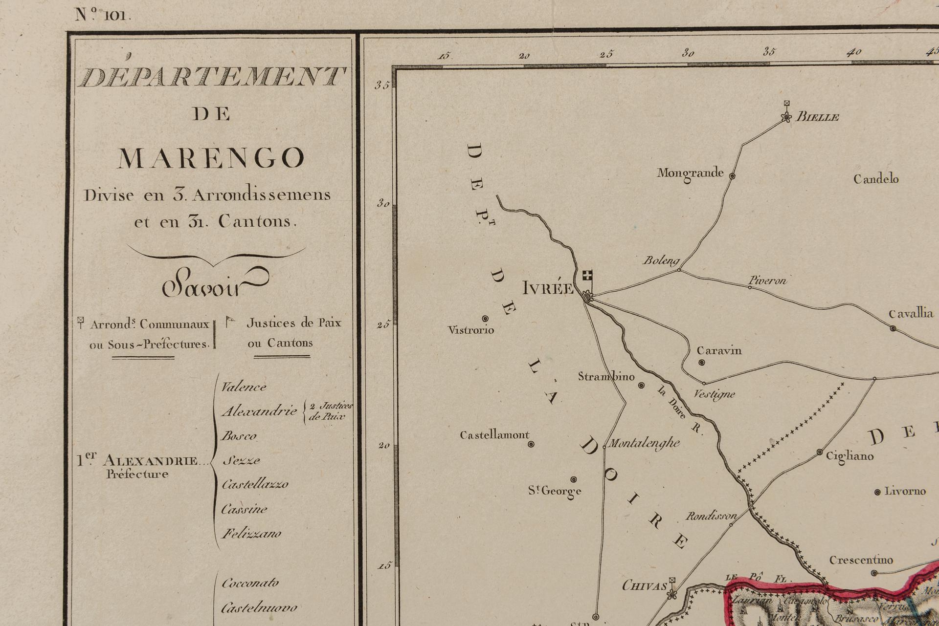 Antiker National Atlas von Frankreich mit Marengo im Angebot 4