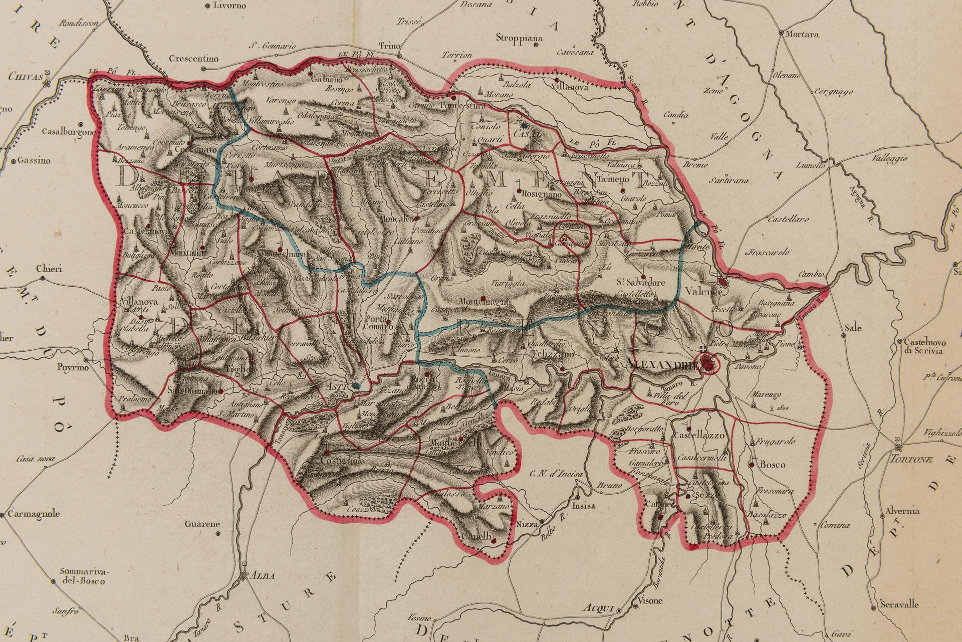 Antiker National Atlas von Frankreich mit Marengo (Sonstiges) im Angebot