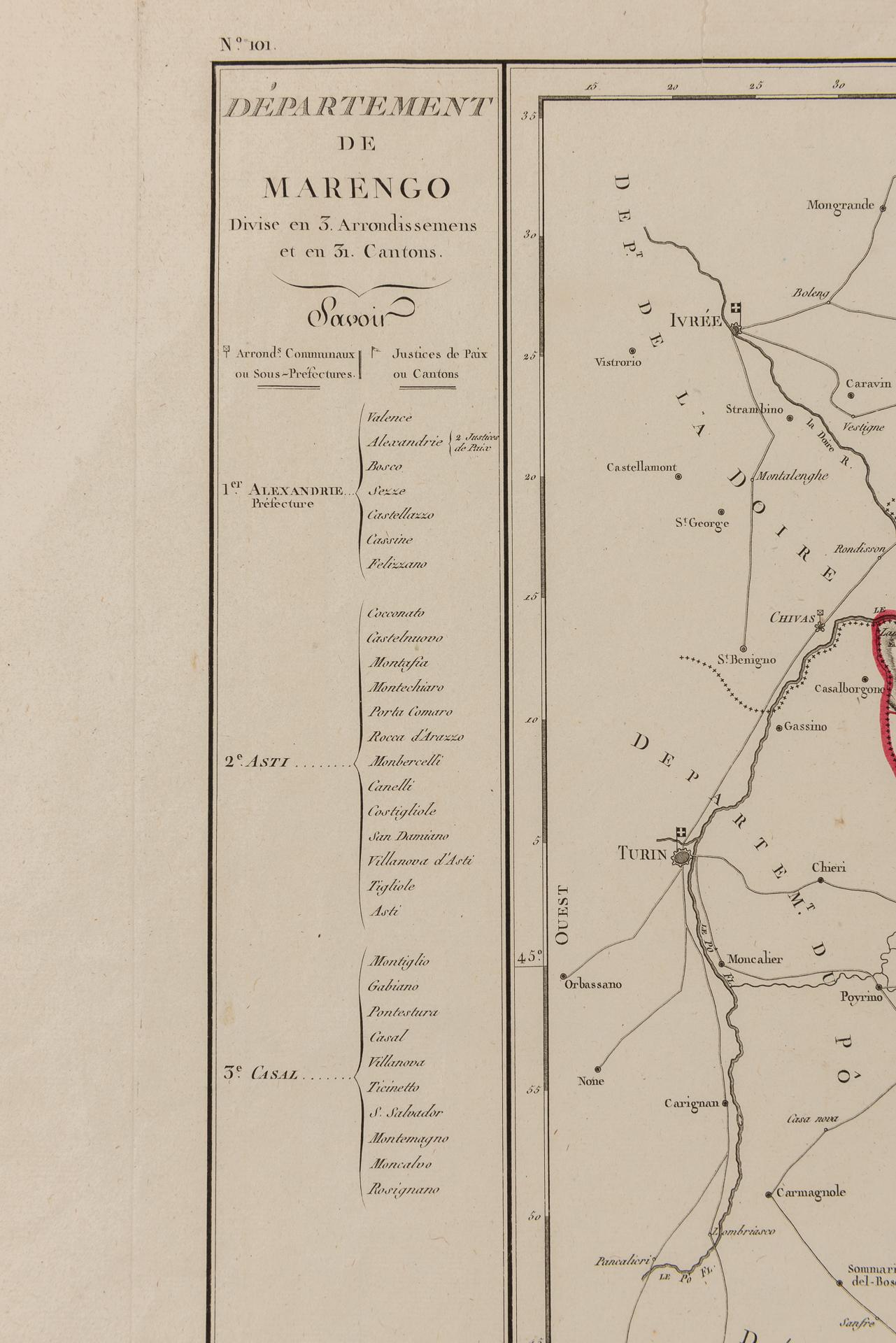 Antiker National Atlas von Frankreich mit Marengo (19. Jahrhundert) im Angebot