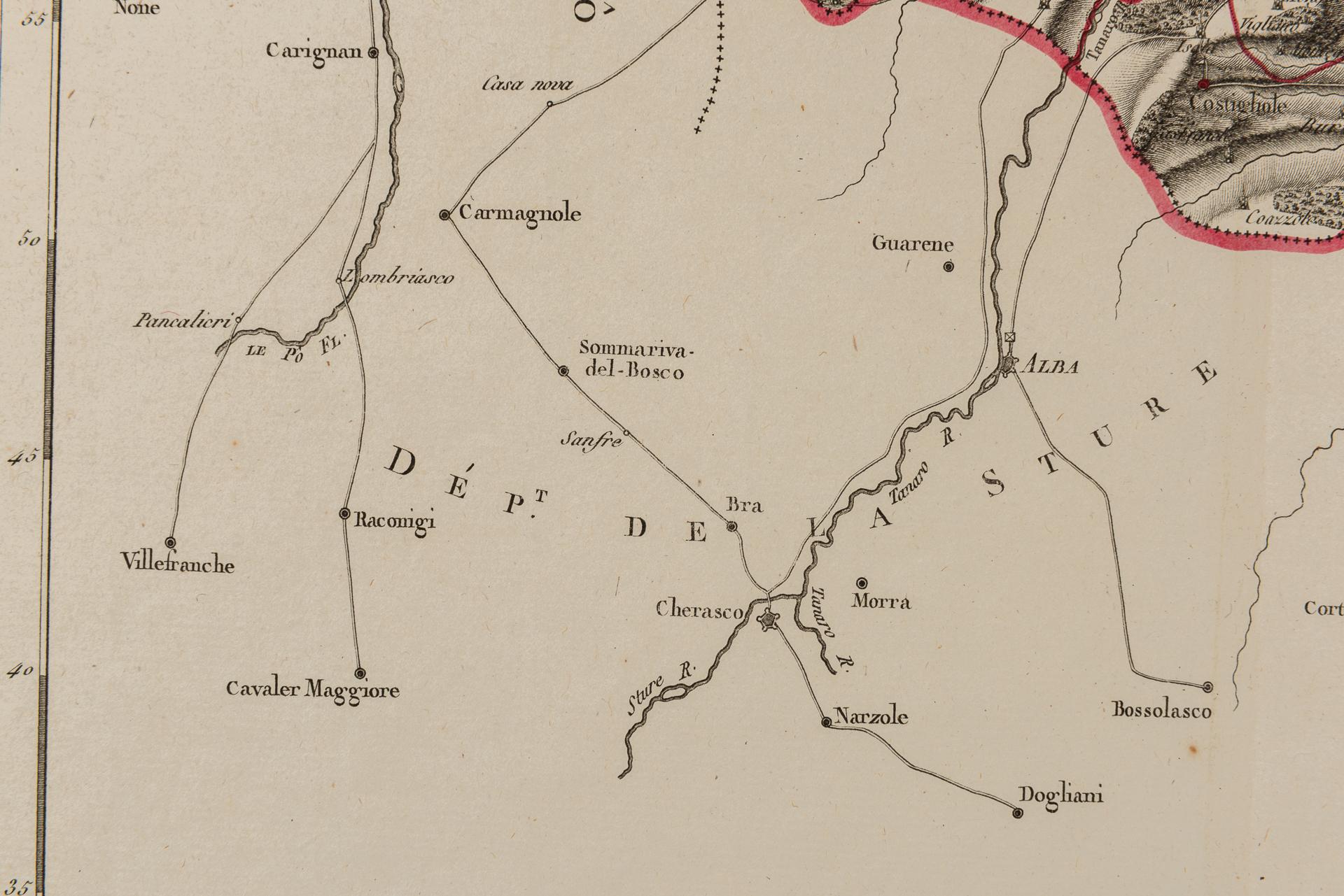 Antiker National Atlas von Frankreich mit Marengo im Angebot 1