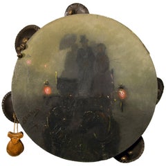 Ancient Neapolitan Tambourine, Italy, 19th Century