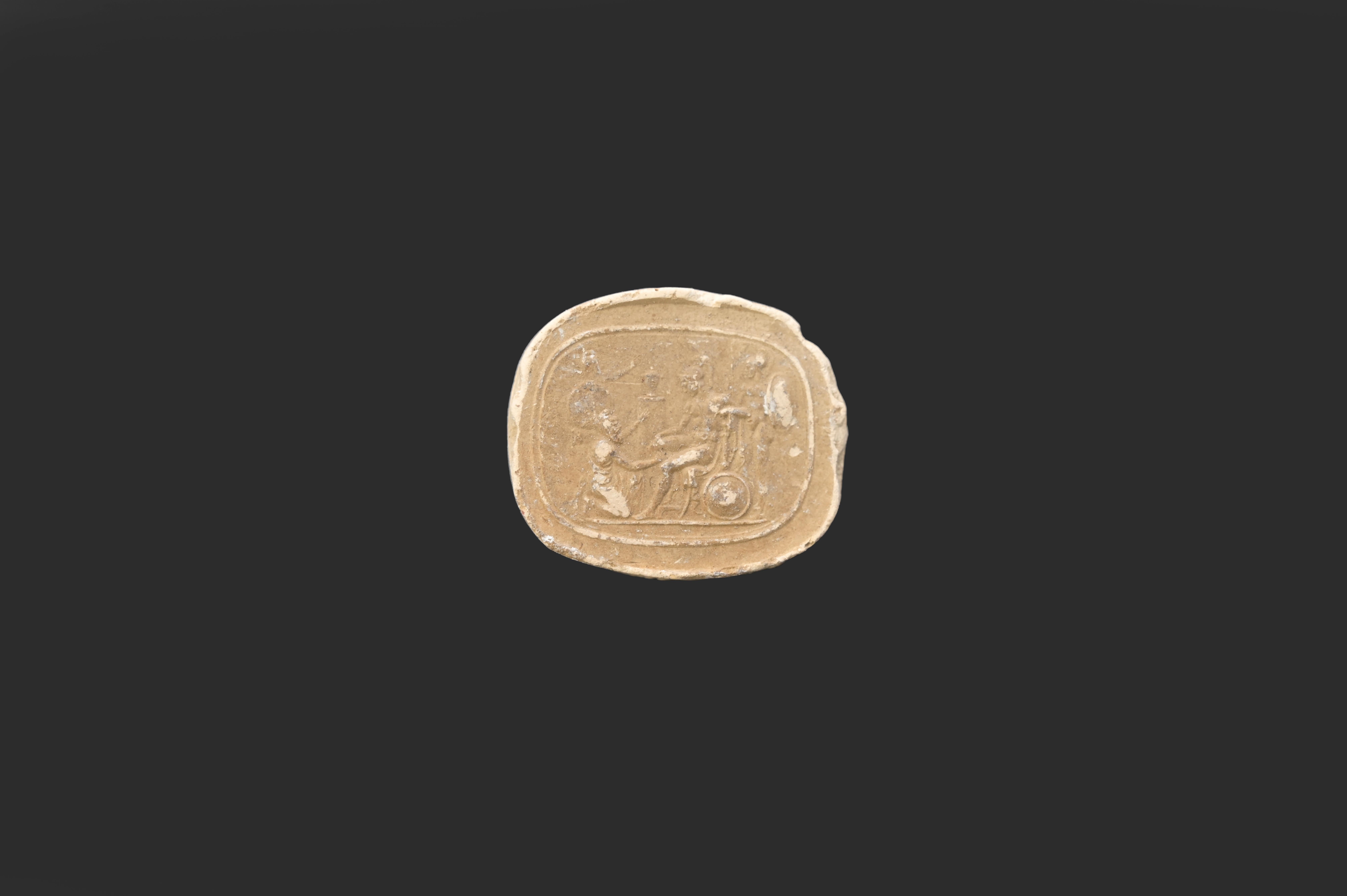 Ancienne intaille camée néoclassique en biscuit.

Italie, 19e siècle.

Bon état.