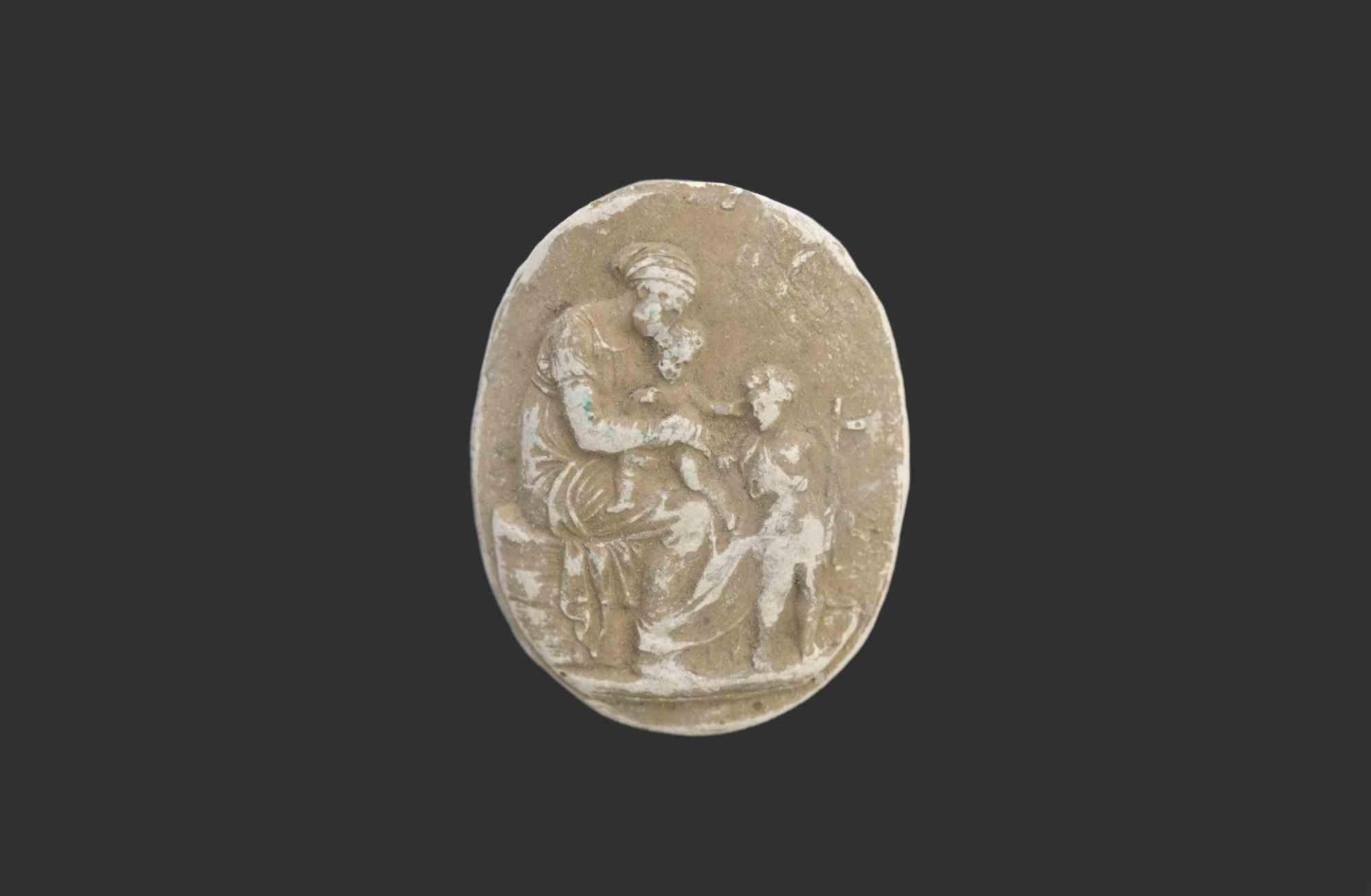 Ancienne intaille camée néoclassique en biscuit.

Italie, 19e siècle.

Bon état.