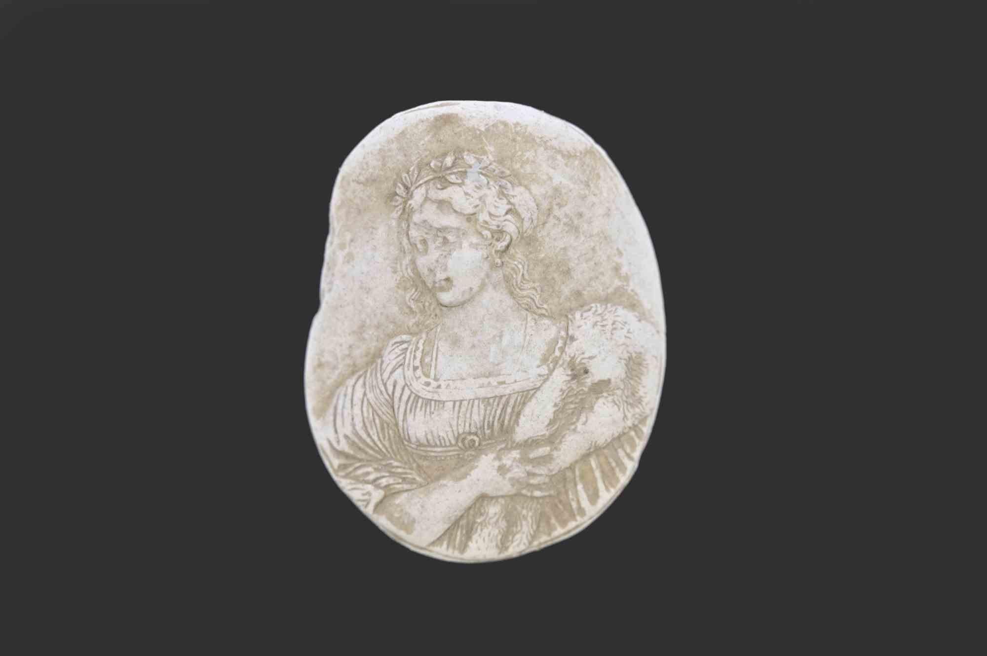 Ancienne intaille camée néoclassique en biscuit.

Italie, 19e siècle.

Bon état.