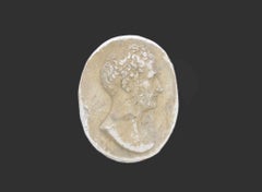 Camafeo calcográfico neoclásico antiguo, siglo XIX