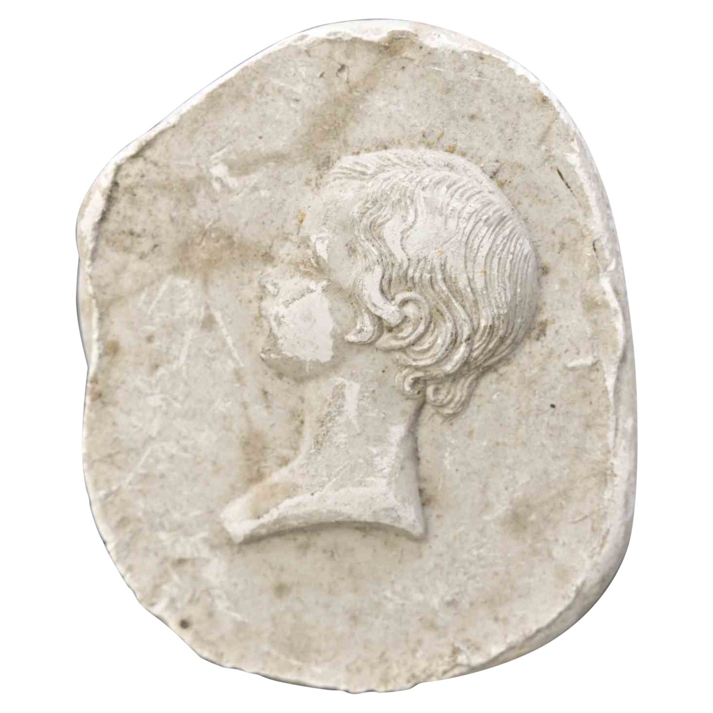 Camafeo calcográfico neoclásico antiguo, siglo XIX